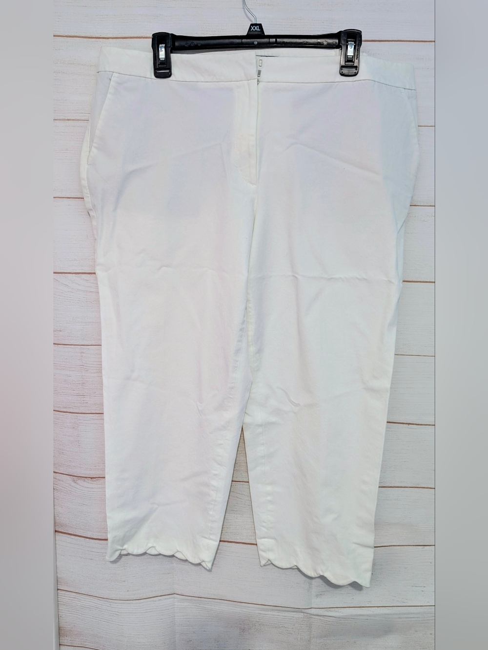 Nwot Talbots Off White  Tulip 🌷 Hem Crop Pants Size 16w